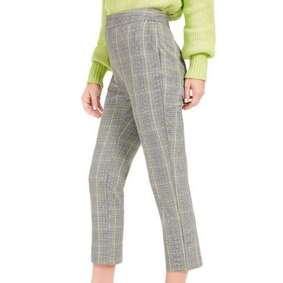 NWT Bar III Becca Tilley x Plaid Tapered Pants - Picture 3 of 13